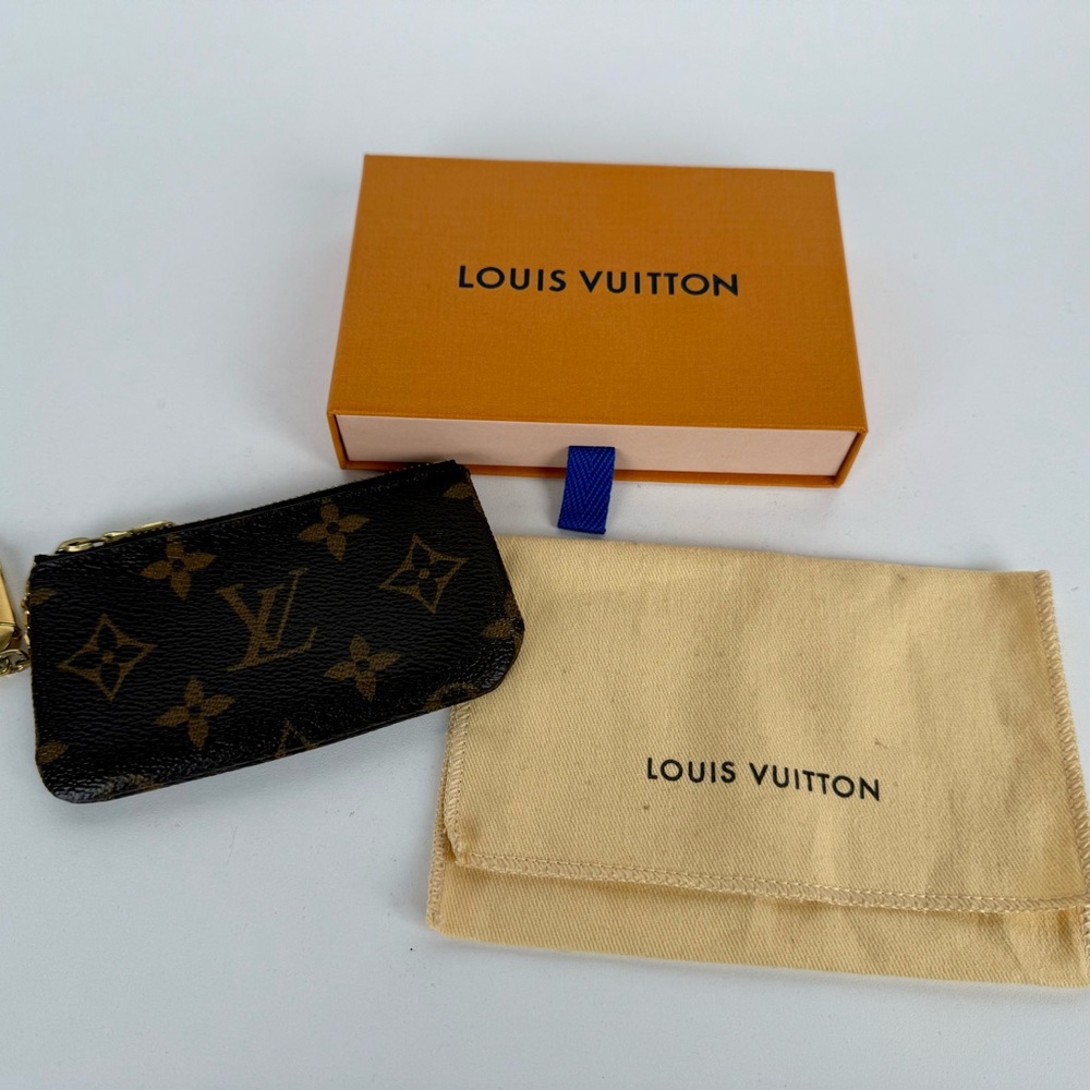 Louis Vuitton Black and Gold Monogram Pouch